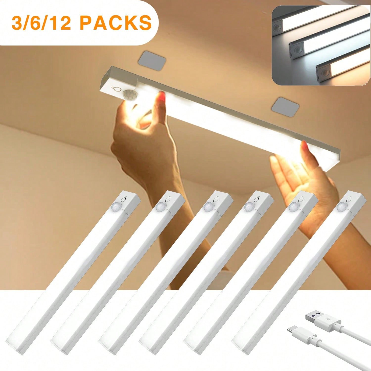 12pcs motion sensor cabinet lights 12pcs motion sensor cabinet lights